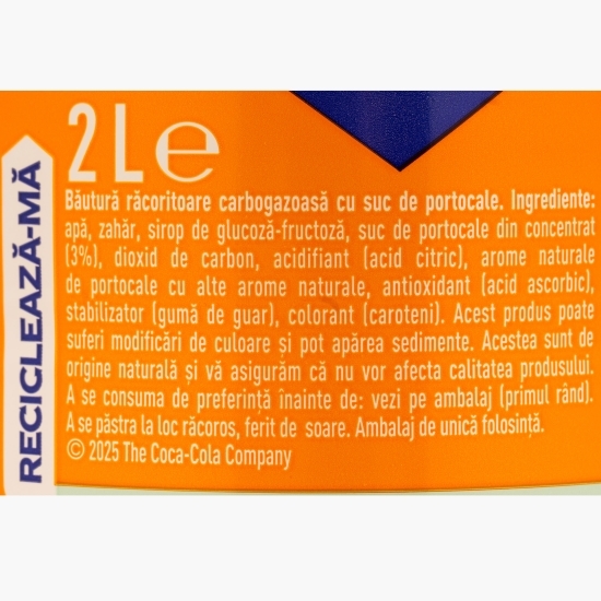 Băutură carbogazoasă portocale 2l