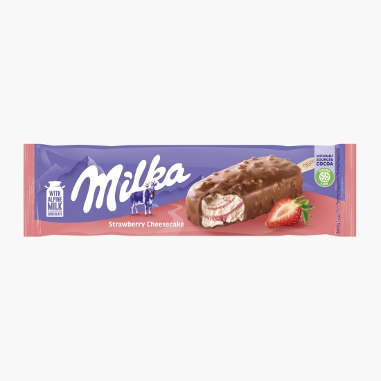 Înghețată cheesecake cu sorbet de căpșuni, 0.09l