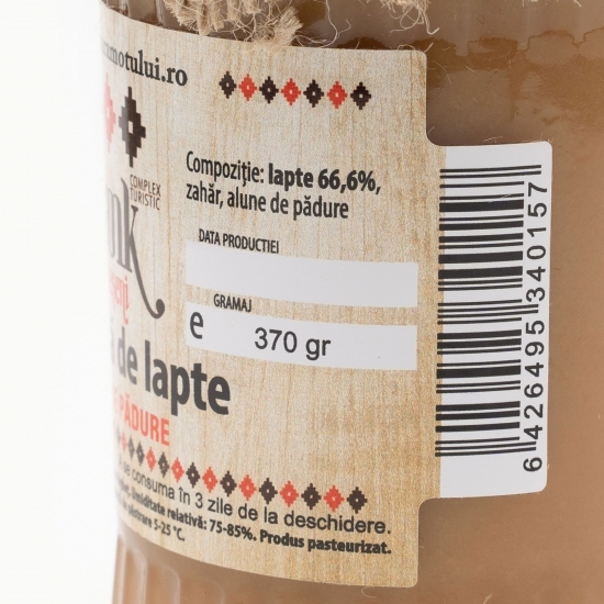 Dulceață de lapte cu alune de pădure 370g