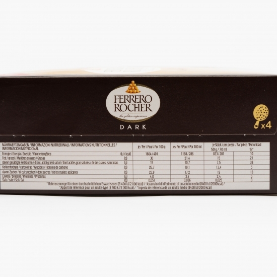 Înghețată Dark alune și ciocolată amăruie 4x50g
