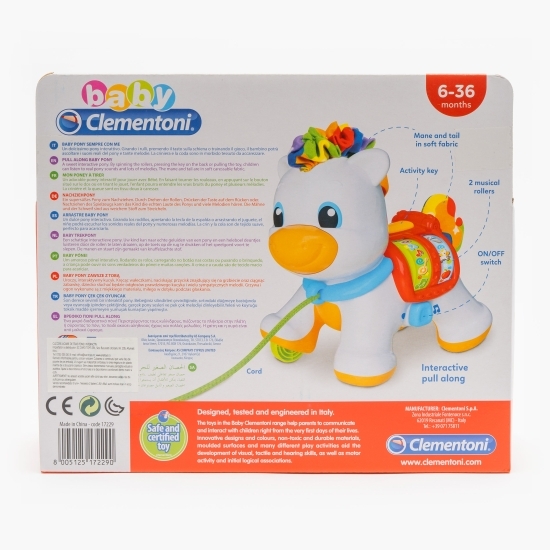 Jucărie de tras „Ponei interactiv”, 6-36 luni