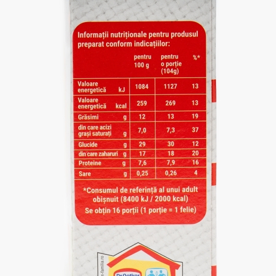 Mix pentru prăjitură cu brânză (Cheesecake) 510g