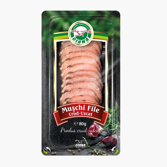 Mușchi file crud-uscat, feliat 80g  