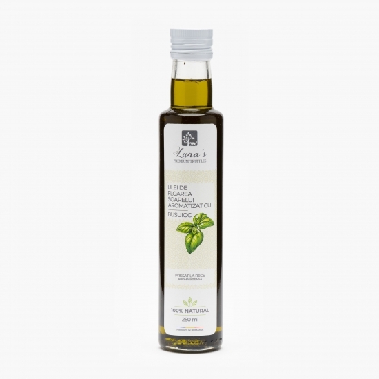 Ulei de floarea-soarelui aromatizat cu busuioc 0.25l