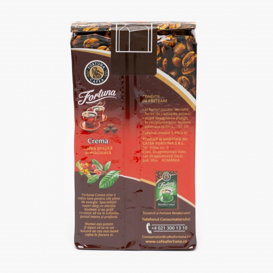 Crema 250g, cafea prăjită și măcinată 