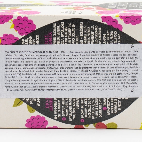 Ceai eco merișoare și zmeură 50g