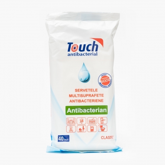 Șervețele umede multisuprafețe antibacteriene 40 buc