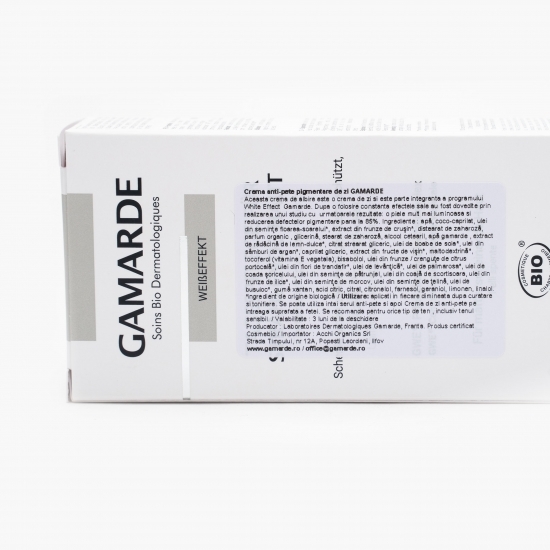 Cremă de zi anti-pete cu efect albire, bio 40ml