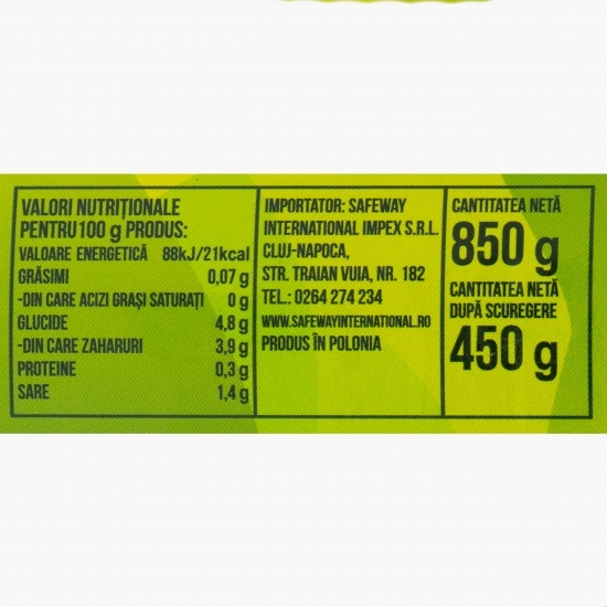 Castraveți murați 6-9cm în oțet 850g