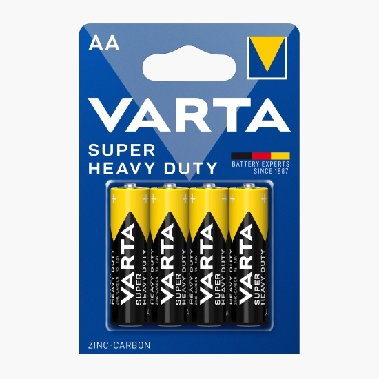 Baterii Mignon AA Super Heavy Duty, 4 buc