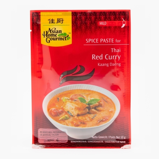 Pastă thailandeză pentru curry roșu Kaang Daeng, Thai Red Curry 50g