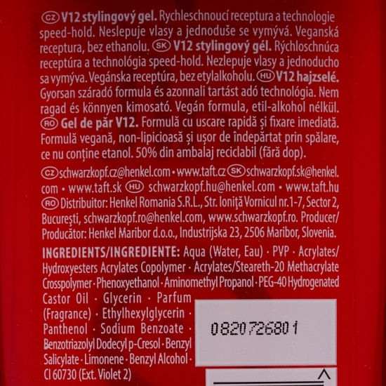 Gel de păr Looks V12, 150ml