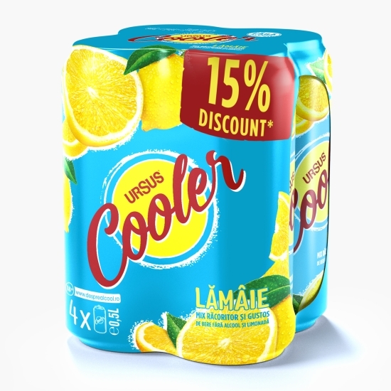 Bere fără alcool cu aromă de lămâie 4x0.5l