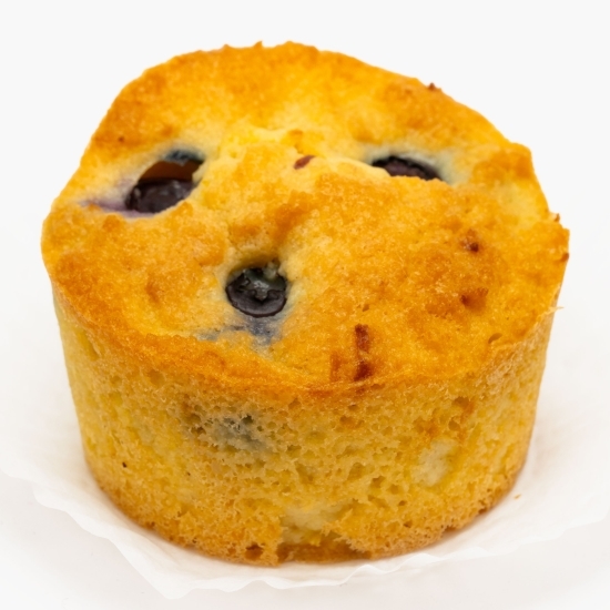 Brioșă keto cu lămâie și afine, fără lactoză 70g