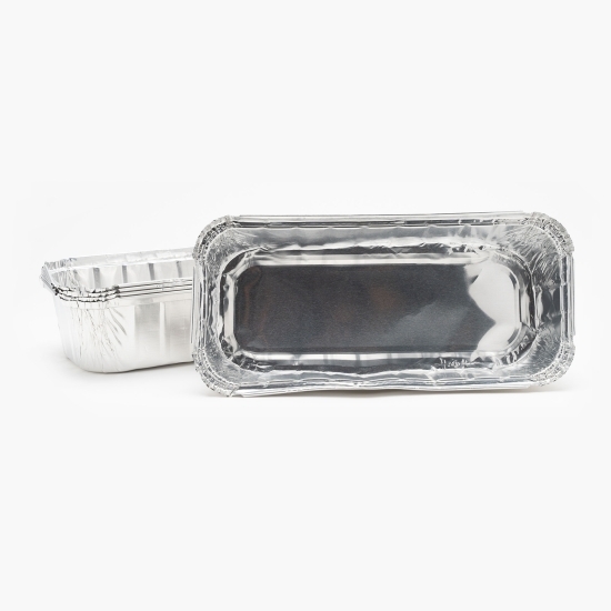 Tavă din aluminiu 1500ml pentru copt cozonac 5 buc