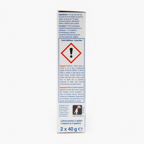 Pudră înălbitoare 2x40g
