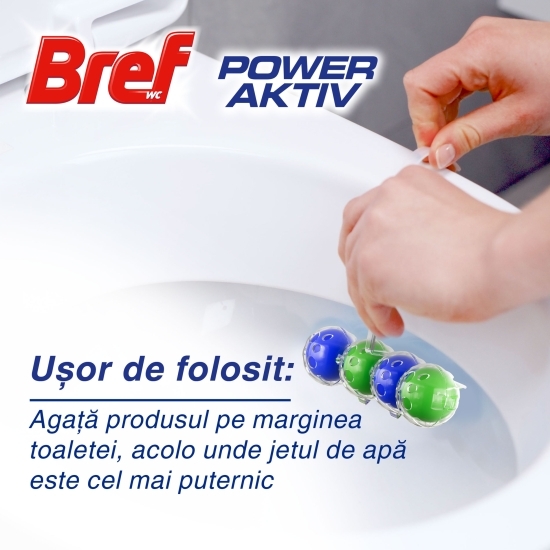 Odorizant toaletă Power Active Pine 6x50g