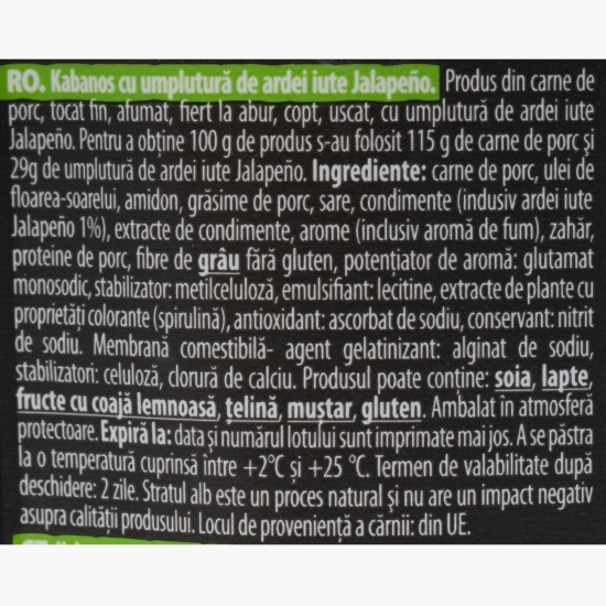 Cârnați sticks picanți cu jalapeno 95g