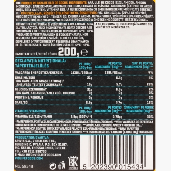 Specialitate cu aromă de Cheddar 200g