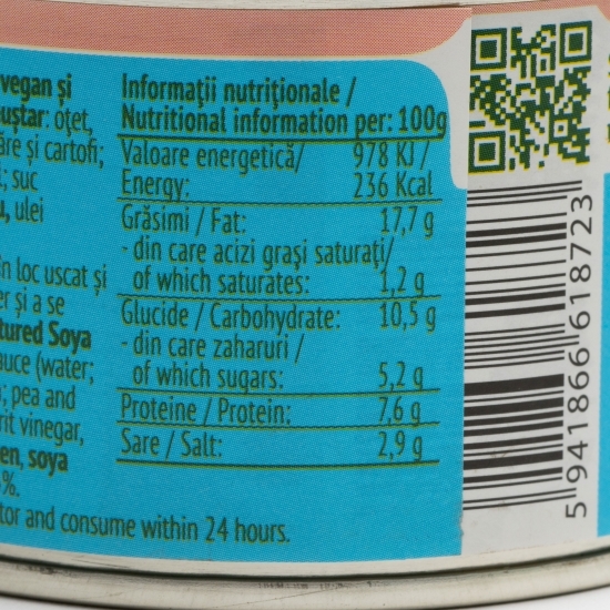 Alternativă vegetală  la ton cu sos de maioneză și chili 150g