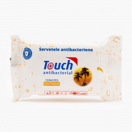 Șervețele antibacteriene exotic 15 buc
