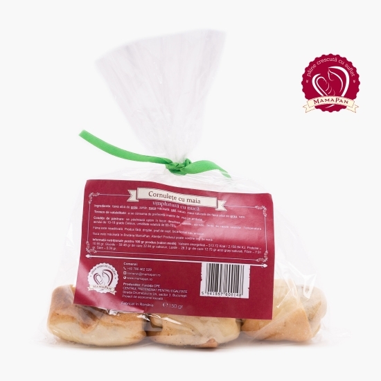 Cornulețe cu maia umplutură cu nucă 200g