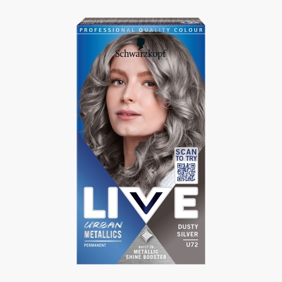 Vopsea de păr permanentă Urban Metallics U72 Dusty silver 142.5ml