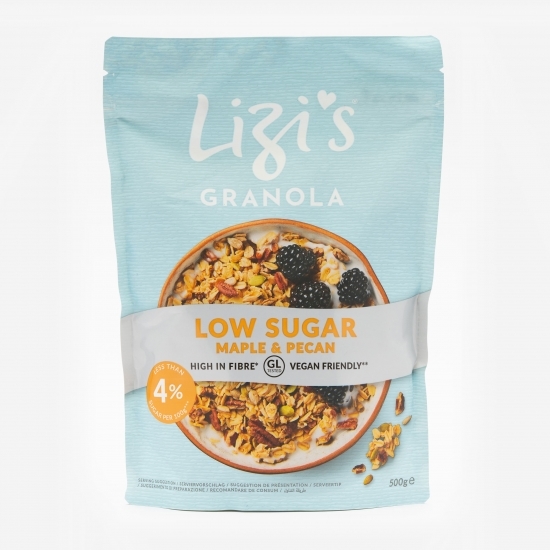 Granola Low Sugar sirop de arțar și nuci Pecan 500g