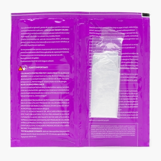 Vopsea semipermanentă pentru păr V3 Șaten Violin Rock plicuri 2x25ml