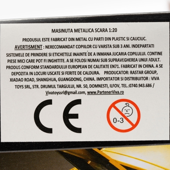 Mașinuță metalică Lamborghini Gallardo lP560-4 portocaliu 3+ ani