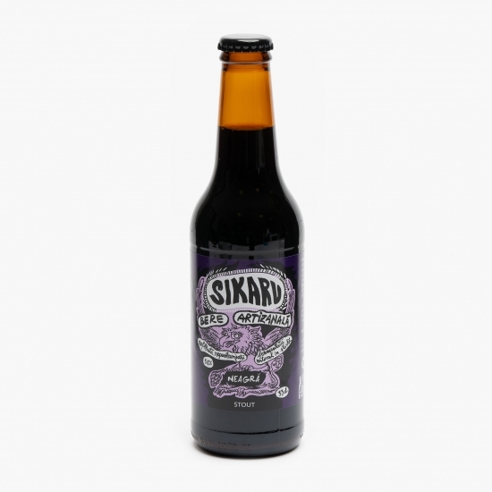 Bere artizanală neagră Stout sticlă 0.33l 