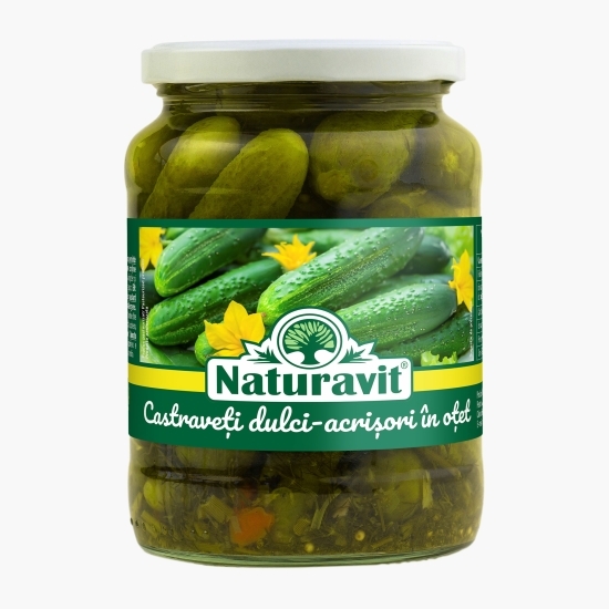 Castraveți dulci-acrișori în oțet 680g