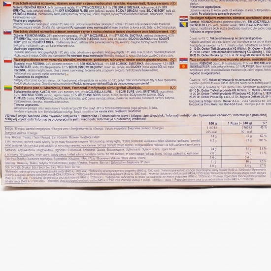Pizza Ristorante Quattro Formaggi Classico 340g