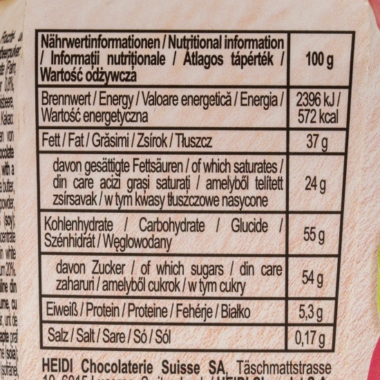 Praline din ciocolată albă cu căpșune 120g