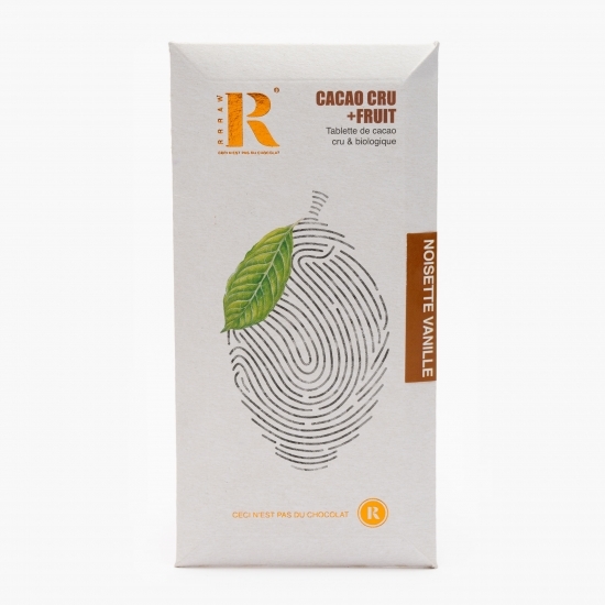 Tabletă de cacao crudă cu alune, vanilie și curmale eco 45g