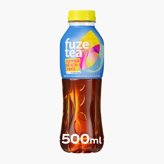 Ceai negru cu gust de cocos, lămâie verde și floare de tiare 500ml