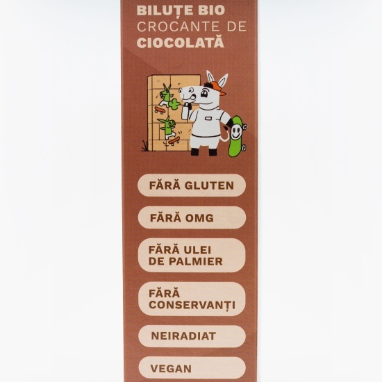 Biluțe eco crocante de ciocolată, fără gluten 250g