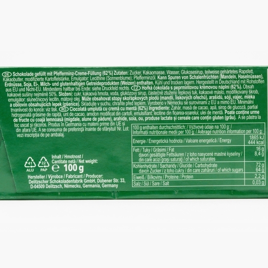Ciocolată cu mentă 100g