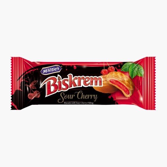 Biscuiți cu cremă de vișine 80g