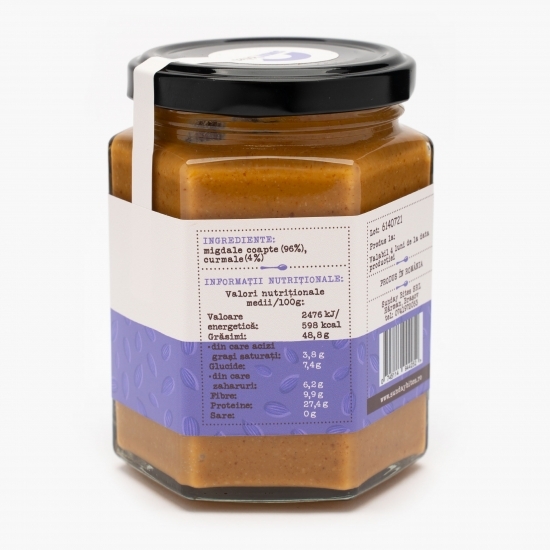 Cremă tartinabilă de migdale și curmale 260g