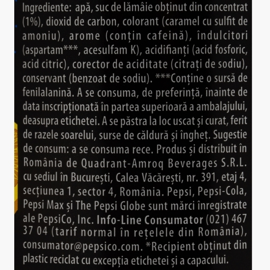 Băutură carbogazoasă aromă cola Twist Zero Zahăr 2l