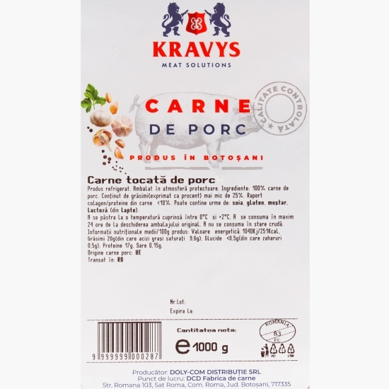 Carne tocată de porc 1kg