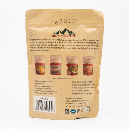 Sare roz de Himalaya fină 454g
