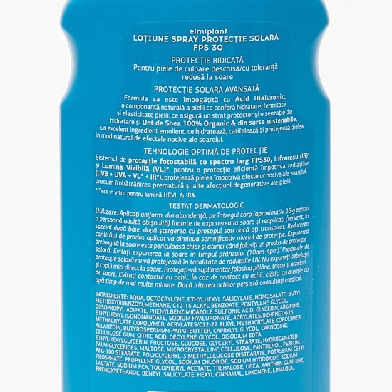 Loțiune spray protecție solară, SPF30, 200ml