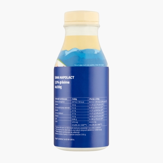 Sana 3.5% grăsime 4x330g (3+1)