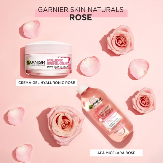 Gel-cremă pentru netezire și iluminare Hyaluronic Rose 50ml