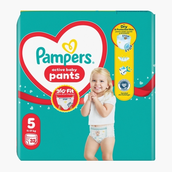 Scutece chiloțel Active Baby Pants Value Pack mărimea 5, 11-17kg, 32 buc