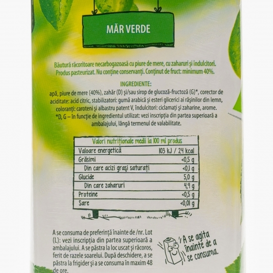 Băutură necarbogazoasă piure de mere 2l
