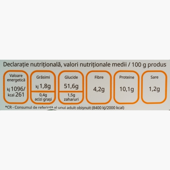 Pâine cu negrilică, făină de secară și maia, feliată 500g