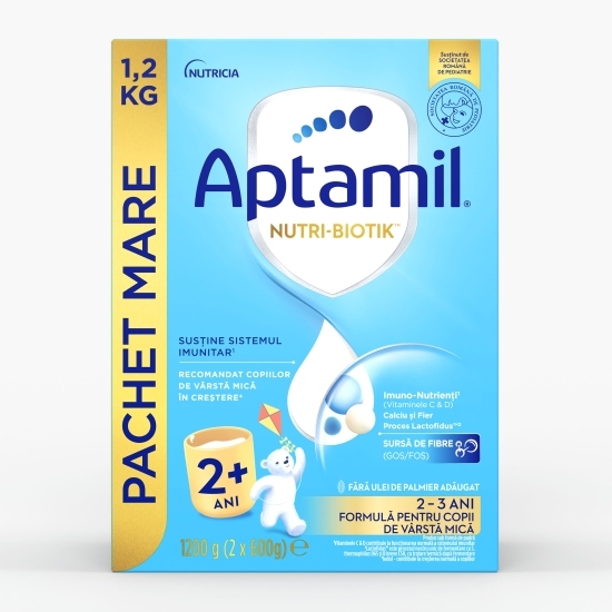 Formulă de lapte praf NUTRI-BIOTIK 2+, 2-3 ani, 1.200g
